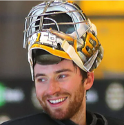 Jeremy Swayman Signed Goalie Mask 2025-26 Boston Tribute Signature Edition Autographed