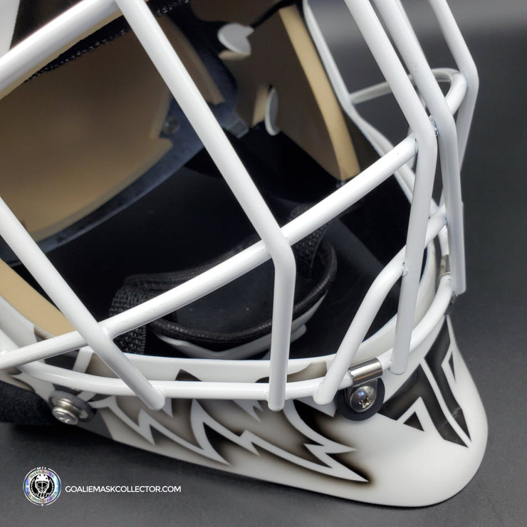 Tim Thomas Unsigned Goalie Mask Boston 2011 Cup Painted on MAGE Sportmask Shell Tribute