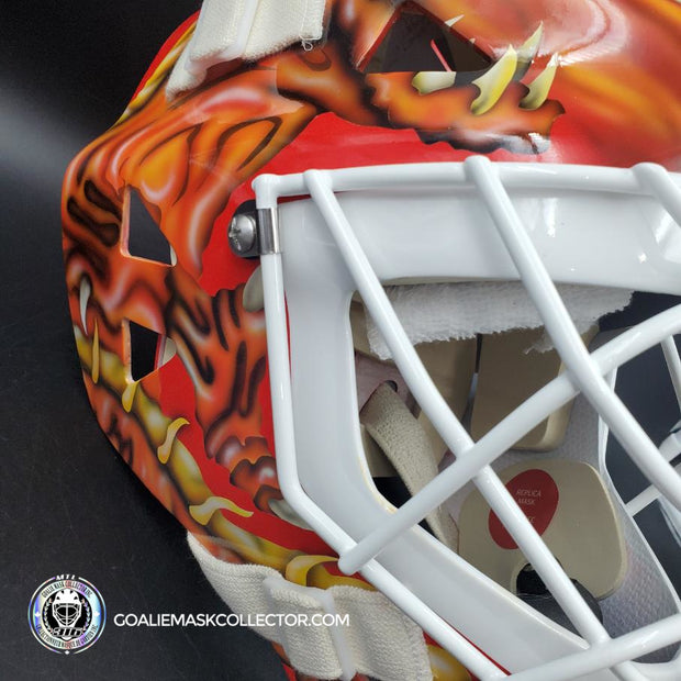 Presale: Trevor Kidd Signed Goalie Mask Calgary V2 Signature Edition Autographed Tribute