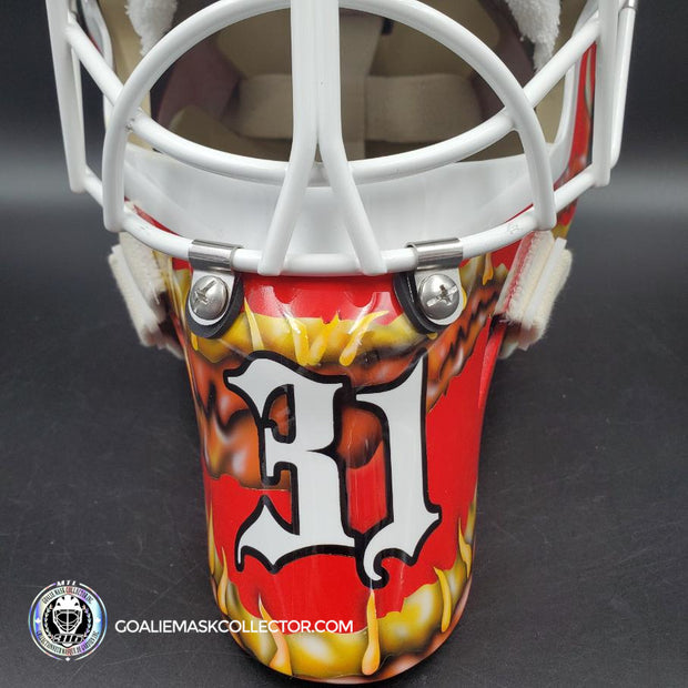 Trevor Kidd Goalie Mask Unsigned Calgary V2 Tribute