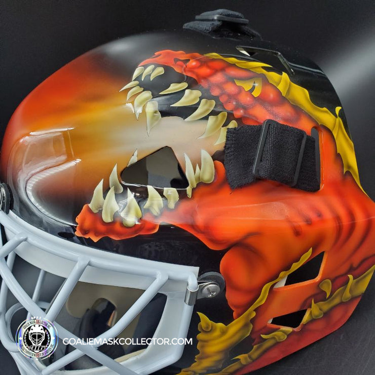 Trevor Kidd Goalie Mask Unsigned Calgary V1 Tribute