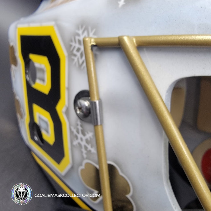 Tuukka Rask Signed Goalie Mask 2019 Winter Classic Boston Fighting Irish Notre Dame Signature Edition