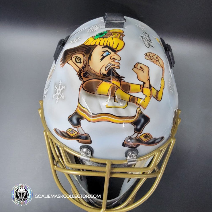 Tuukka Rask Signed Goalie Mask 2019 Winter Classic Boston Fighting Irish Notre Dame Signature Edition