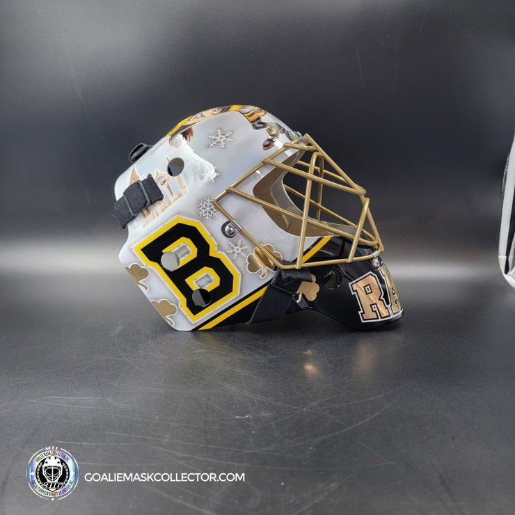 Tuukka Rask Signed Goalie Mask 2019 Winter Classic Boston Fighting Irish Notre Dame Signature Edition