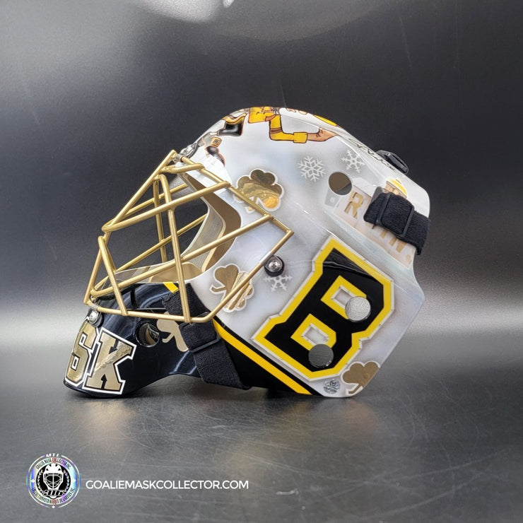 Tuukka Rask Signed Goalie Mask 2019 Winter Classic Boston Fighting Irish Notre Dame Signature Edition