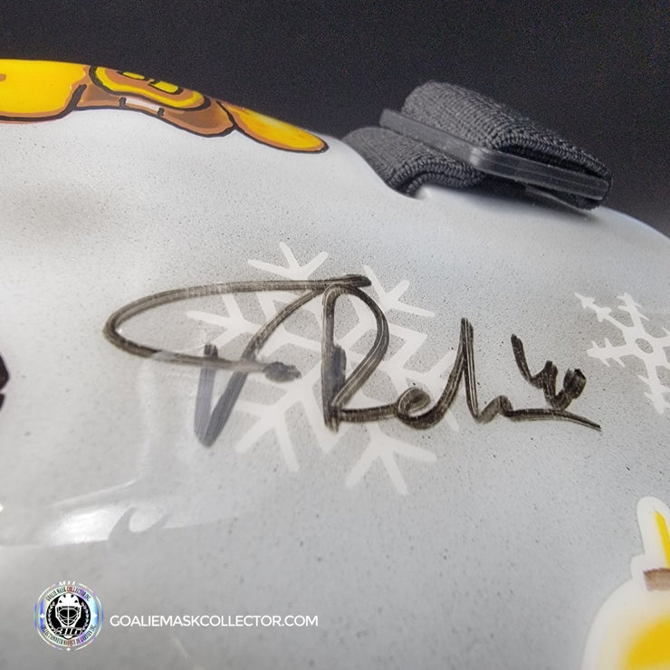 Tuukka Rask Signed Goalie Mask 2019 Winter Classic Boston Fighting Irish Notre Dame Signature Edition