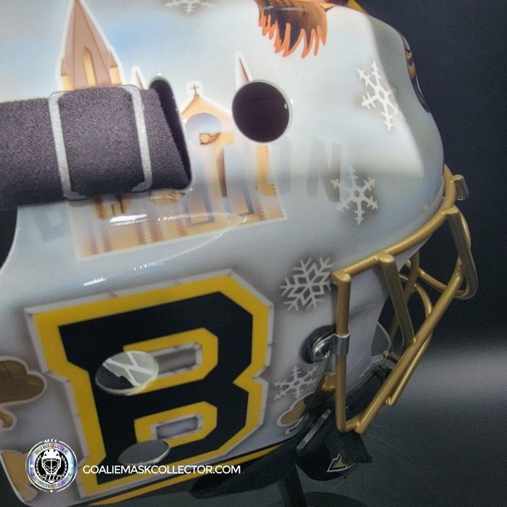 Tuukka Rask Signed Goalie Mask 2019 Winter Classic Boston Fighting Irish Notre Dame Signature Edition