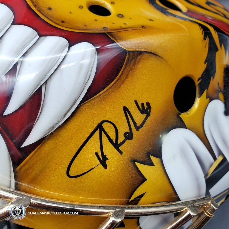 Tuukka Rask Signed Goalie Mask Boston Signature Edition Autographed Tribute + Standard Gold Powder Coated Grill