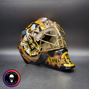 Tuukka Rask Signed Goalie Mask Boston Custom Grim Reaper Chin Tribute Signature Edition