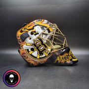 Tuukka Rask Signed Goalie Mask Boston Custom Grim Reaper Chin Tribute Signature Edition