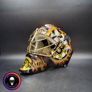 Tuukka Rask Signed Goalie Mask Boston Custom Grim Reaper Chin Tribute Signature Edition