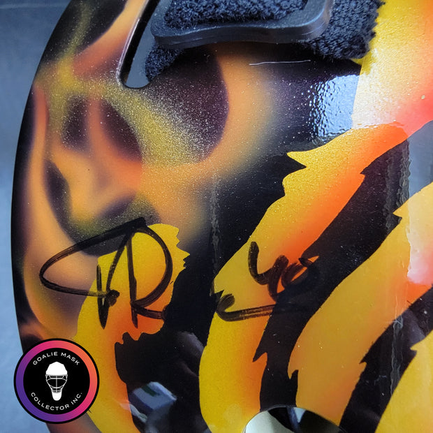 Tuukka Rask Signed Goalie Mask Boston Custom Grim Reaper Chin Tribute Signature Edition