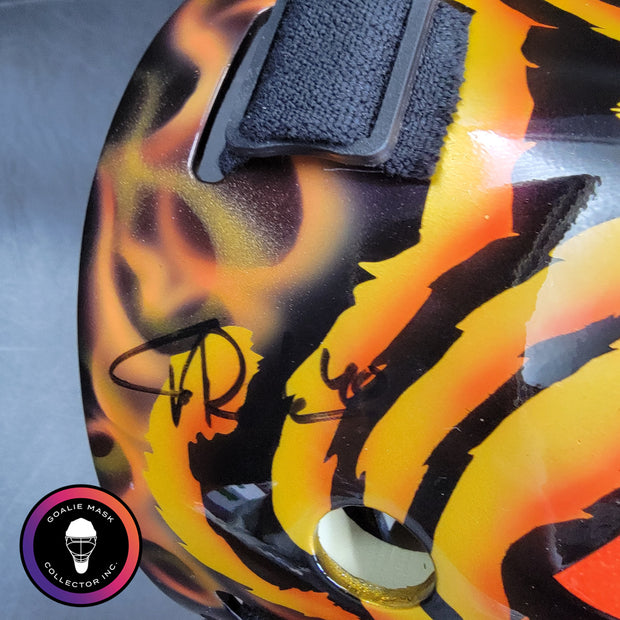 Tuukka Rask Signed Goalie Mask Boston Custom Grim Reaper Chin Tribute Signature Edition
