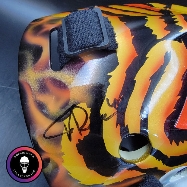 Tuukka Rask Signed Goalie Mask Boston Custom Grim Reaper Chin Tribute Signature Edition