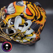 Tuukka Rask Signed Goalie Mask Boston Custom Grim Reaper Chin Tribute Signature Edition