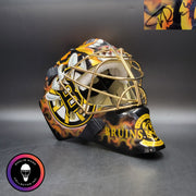 Tuukka Rask Signed Goalie Mask Boston Custom Grim Reaper Chin Tribute Signature Edition