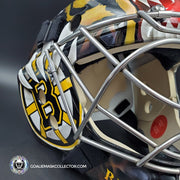 Tuukka Rask Unsigned Goalie Mask Boston Custom Grim Reaper Chin Tribute