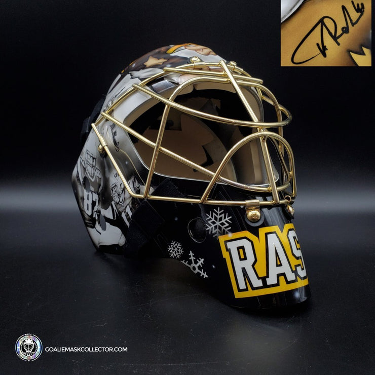 Tuukka Rask Signed Goalie Mask Winter Classic Boston New England Patriots 2016 Signature Edition + 24k Gold Grill Optional