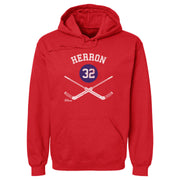 Denis Herron Montreal 32 Goalie Sticks WHT