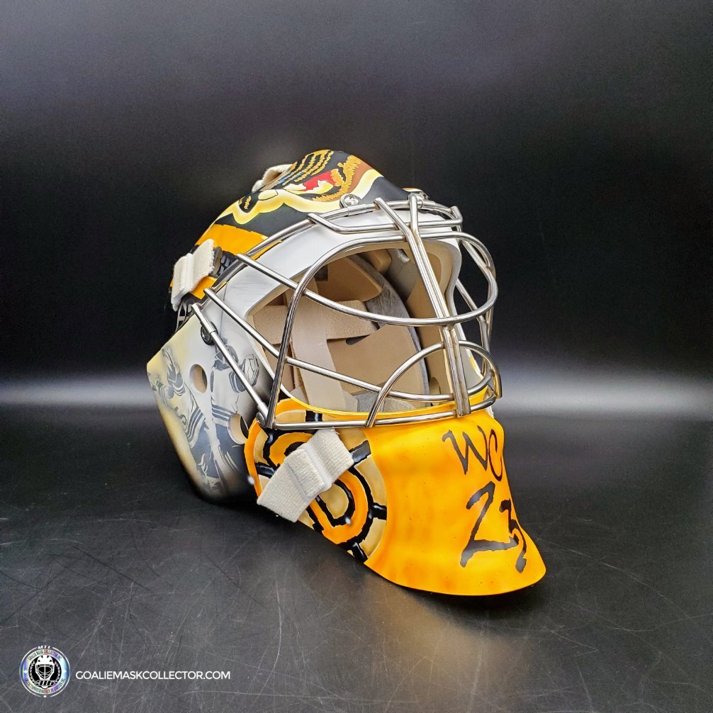 Ullmark & Swayman Goalie Mask Unsigned 2022-2023 Boston Winter Classic Tribute