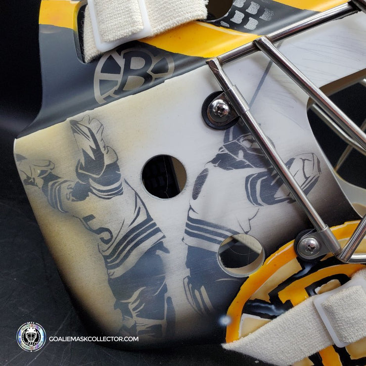 Ullmark & Swayman DUO SIGNED Goalie Mask 2022-2023 Boston Winter Classic Tribute Signature Edition Autographed - SOLD OUT