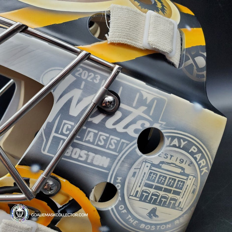Ullmark & Swayman DUO SIGNED Goalie Mask 2022-2023 Boston Winter Classic Tribute Signature Edition Autographed - SOLD OUT