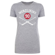 Elvis Merzlikins Columbus Goalie Sticks WHT