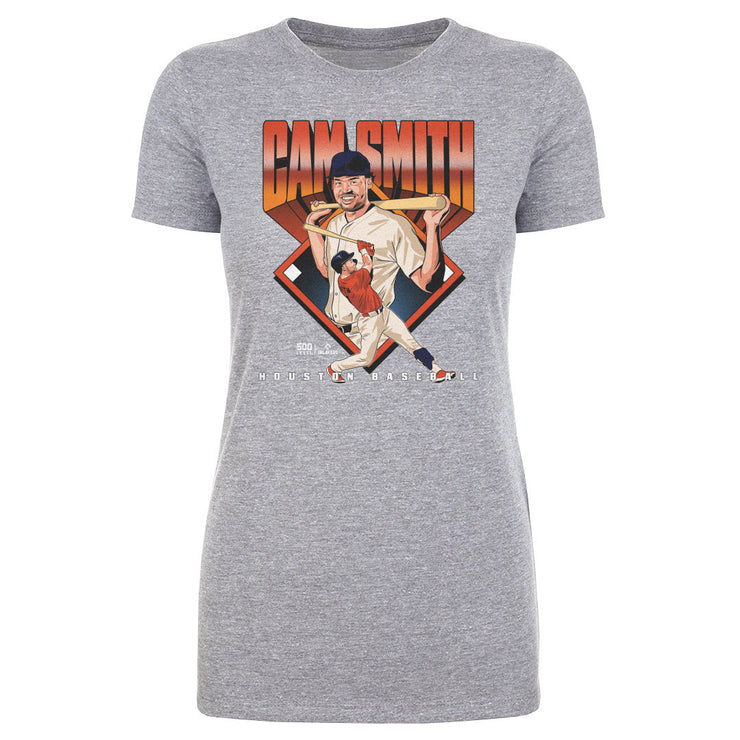 Cam Smith Houston Baseball Diamond WHT