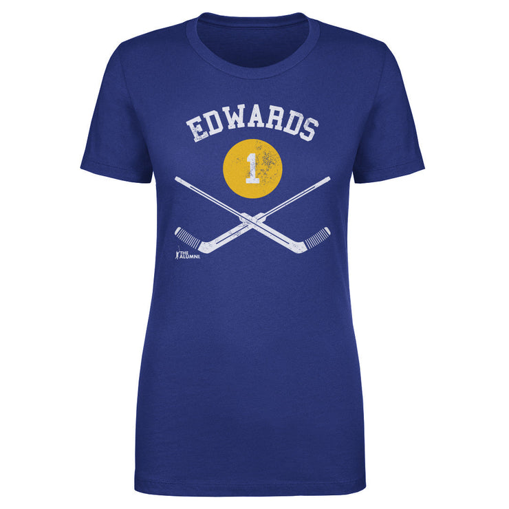 Don Edwards Buffalo 1 Goalie Sticks WHT