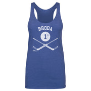 Turk Broda Toronto 1 Goalie Sticks WHT