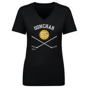 Sergei Gonchar Pittsburgh 55 Sticks WHT