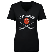 Wayne Stephenson Philadelphia 35 Goalie Sticks WHT