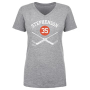 Wayne Stephenson Philadelphia 35 Goalie Sticks WHT