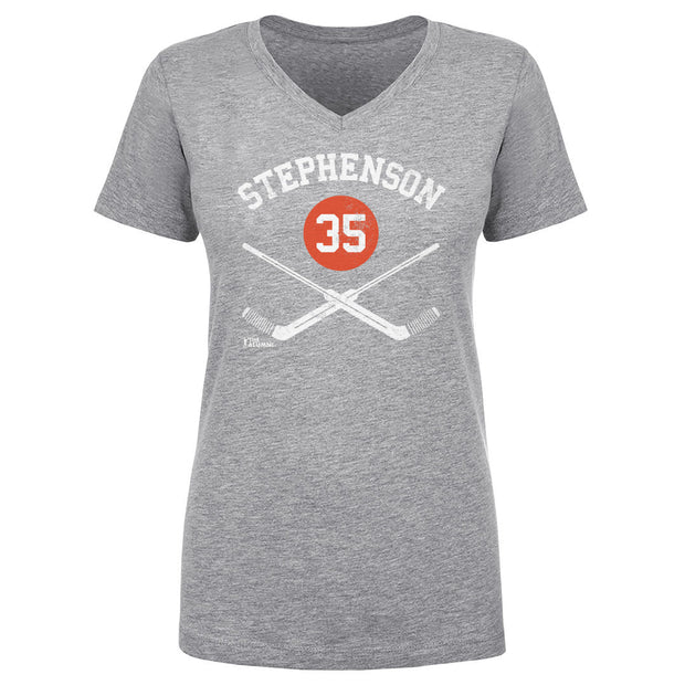 Wayne Stephenson Philadelphia 35 Goalie Sticks WHT