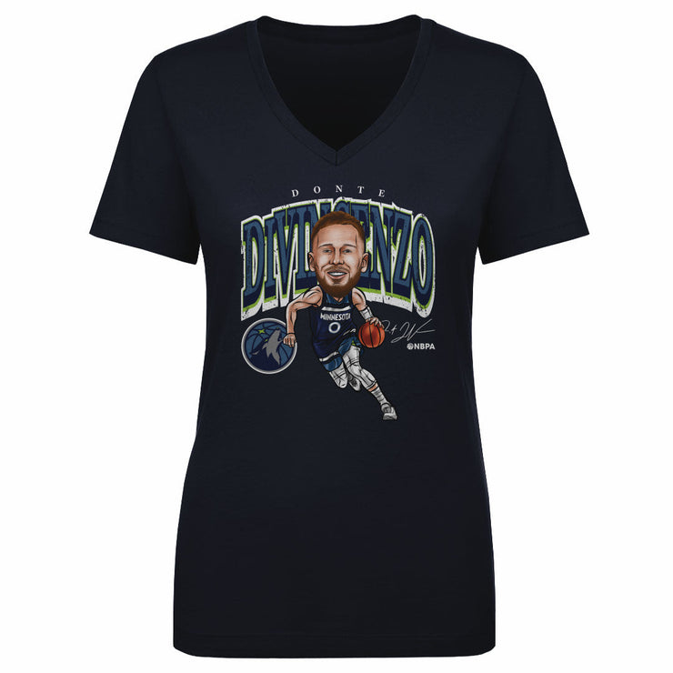 Donte DiVincenzo Minnesota Timberwolves Cartoon NBA WHT