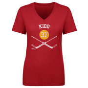 Trevor Kidd Calgary 37 Goalie Sticks WHT