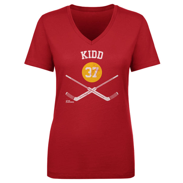 Trevor Kidd Calgary 37 Goalie Sticks WHT