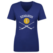 Don Edwards Buffalo 1 Goalie Sticks WHT