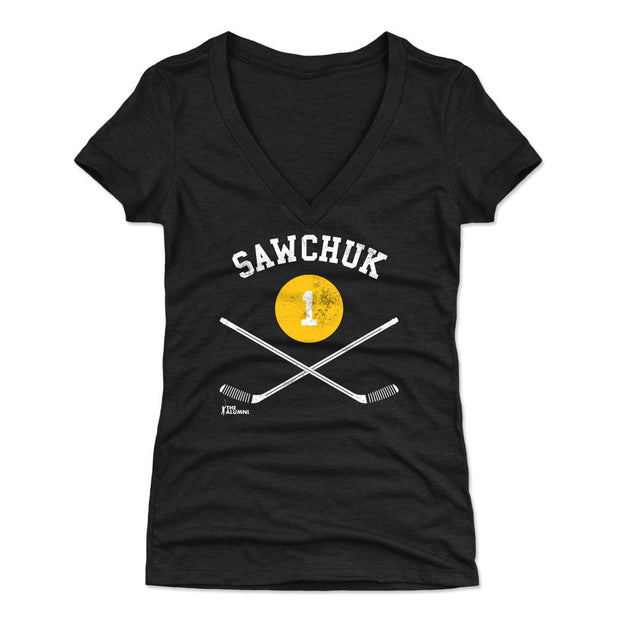 Terry Sawchuk Boston 1 Sticks WHT
