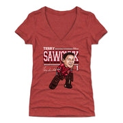 Terry Sawchuk Detroit Cartoon WHT