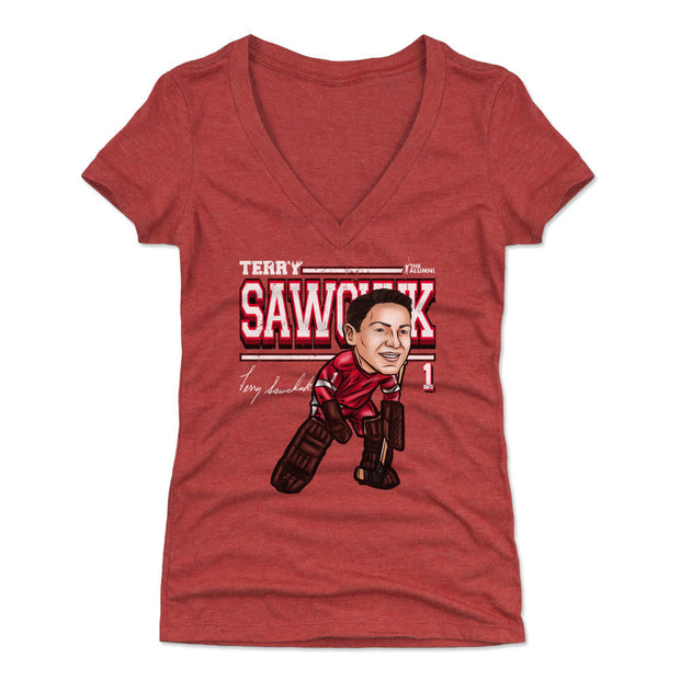 Terry Sawchuk Detroit Cartoon WHT