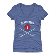 Eddie Giacomin New York R 1 Sticks WHT