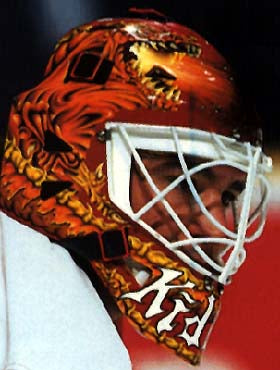Presale: Trevor Kidd Signed Goalie Mask Calgary V3 Signature Edition Autographed Tribute
