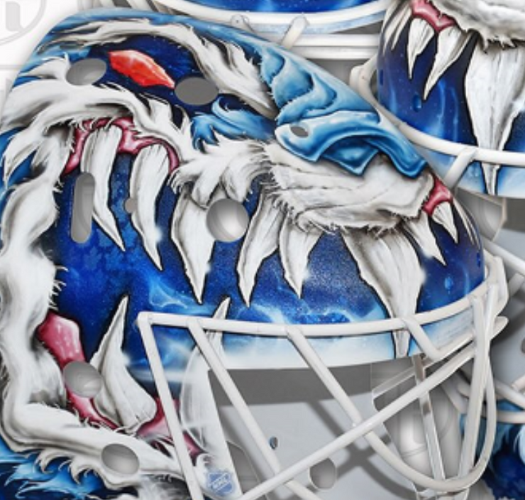 Presale: Joseph Woll Goalie Mask Signed 2024-25 Toronto "Mad Wolf" Tribute Signature Edition Autographed