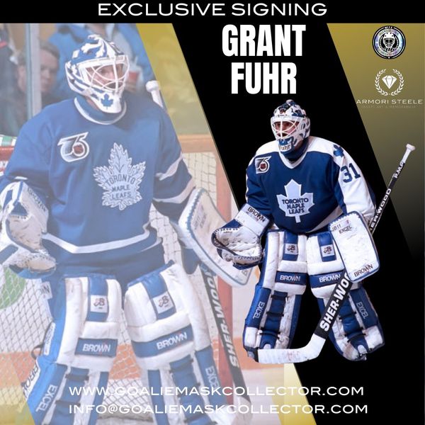 Upcoming Signing: Grant Fuhr Signed Goalie Mask Toronto Tribute Signature Edition Autographed - COMPLETED