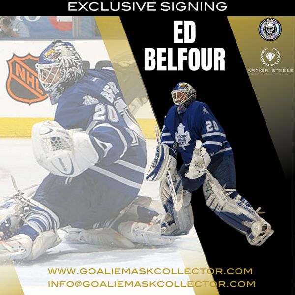 Upcoming Signing: Ed Belfour Signed Goalie Mask Toronto Tribute Signature Edition Autographed - COMPLETED