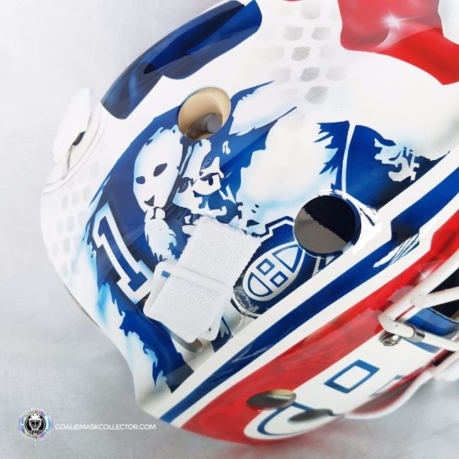 Alex Auld Unsigned Goalie Mask 2016 Montreal Tribute