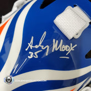 Andy Moog Signed Goalie Mask Autographed Edmonton Signature Edition