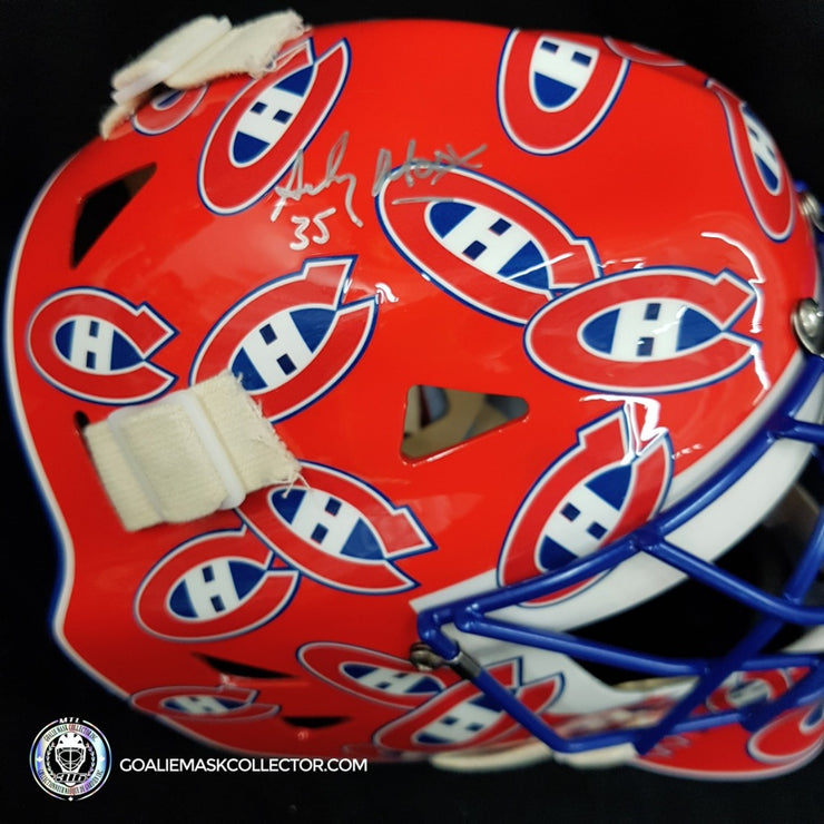 Andy Moog Signed Goalie Mask Montreal Signature Edition