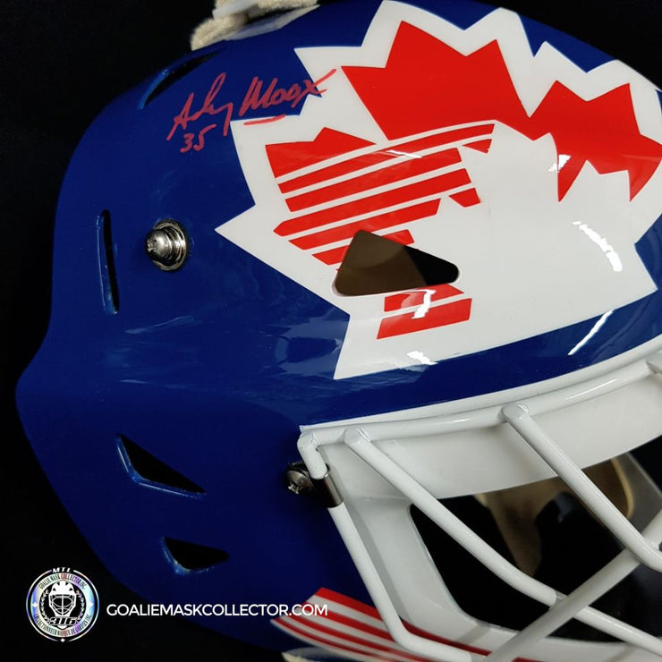 Andy Moog Signed Goalie Mask Team Canada 1988 Olympics Signature Edition 